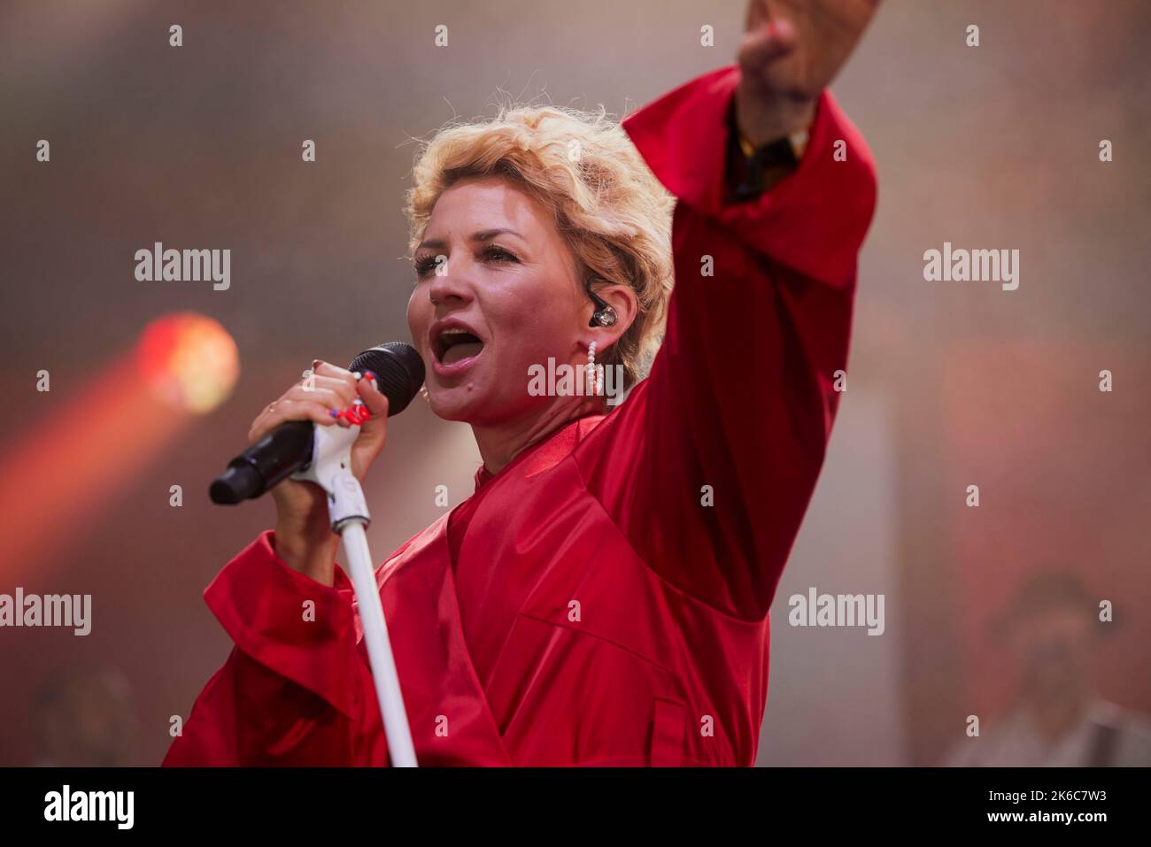stine bramsen singing at concert at nibe festival Stock Photo - Alamy