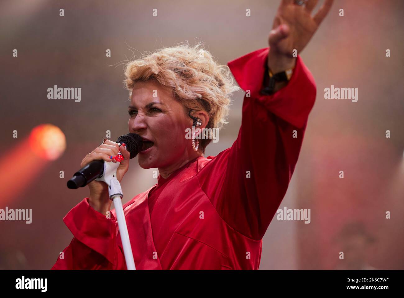 stine bramsen singing at concert at nibe festival Stock Photo - Alamy