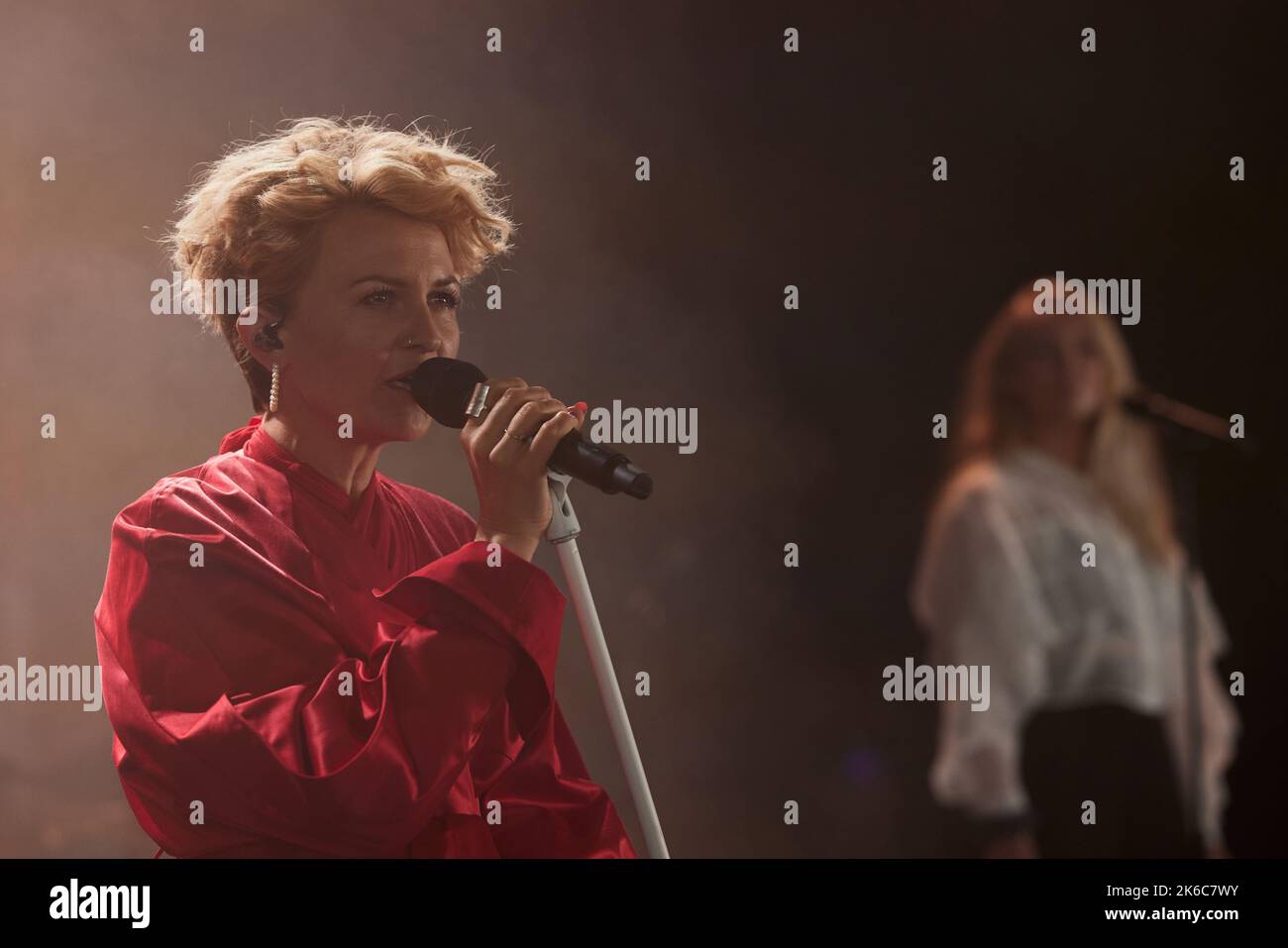 stine bramsen singing at concert at nibe festival Stock Photo - Alamy