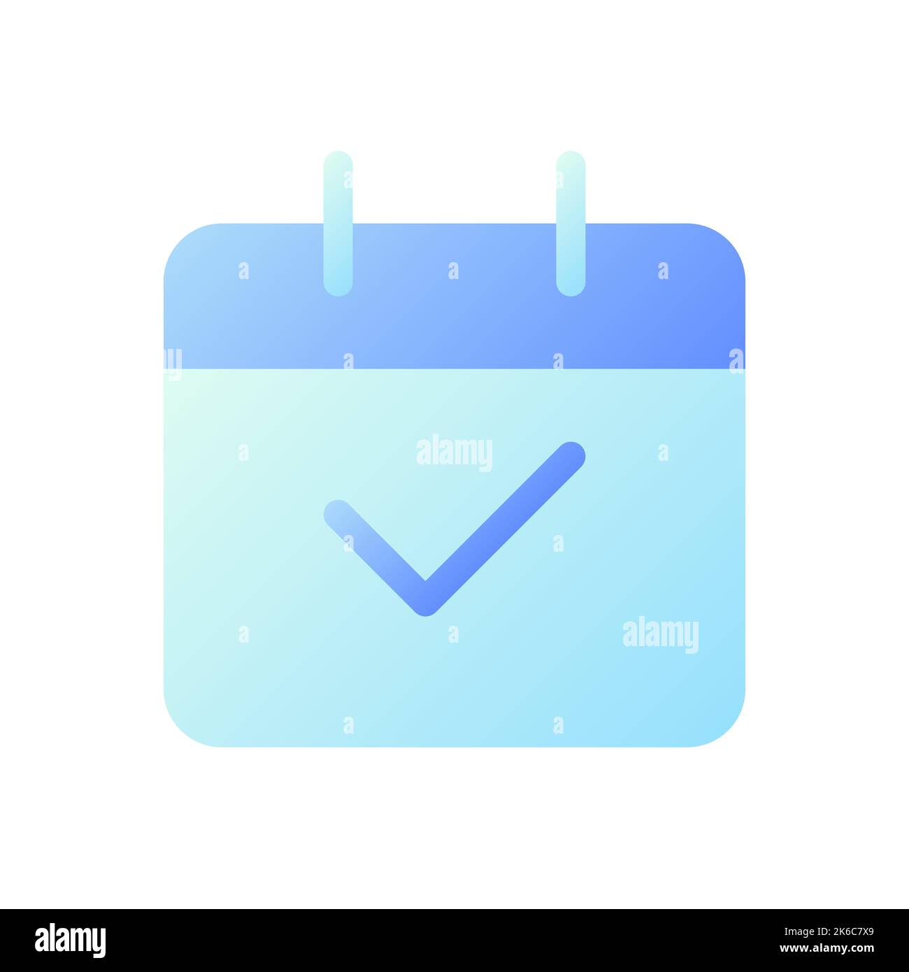 Calendar pixel perfect flat gradient two-color ui icon Stock Vector