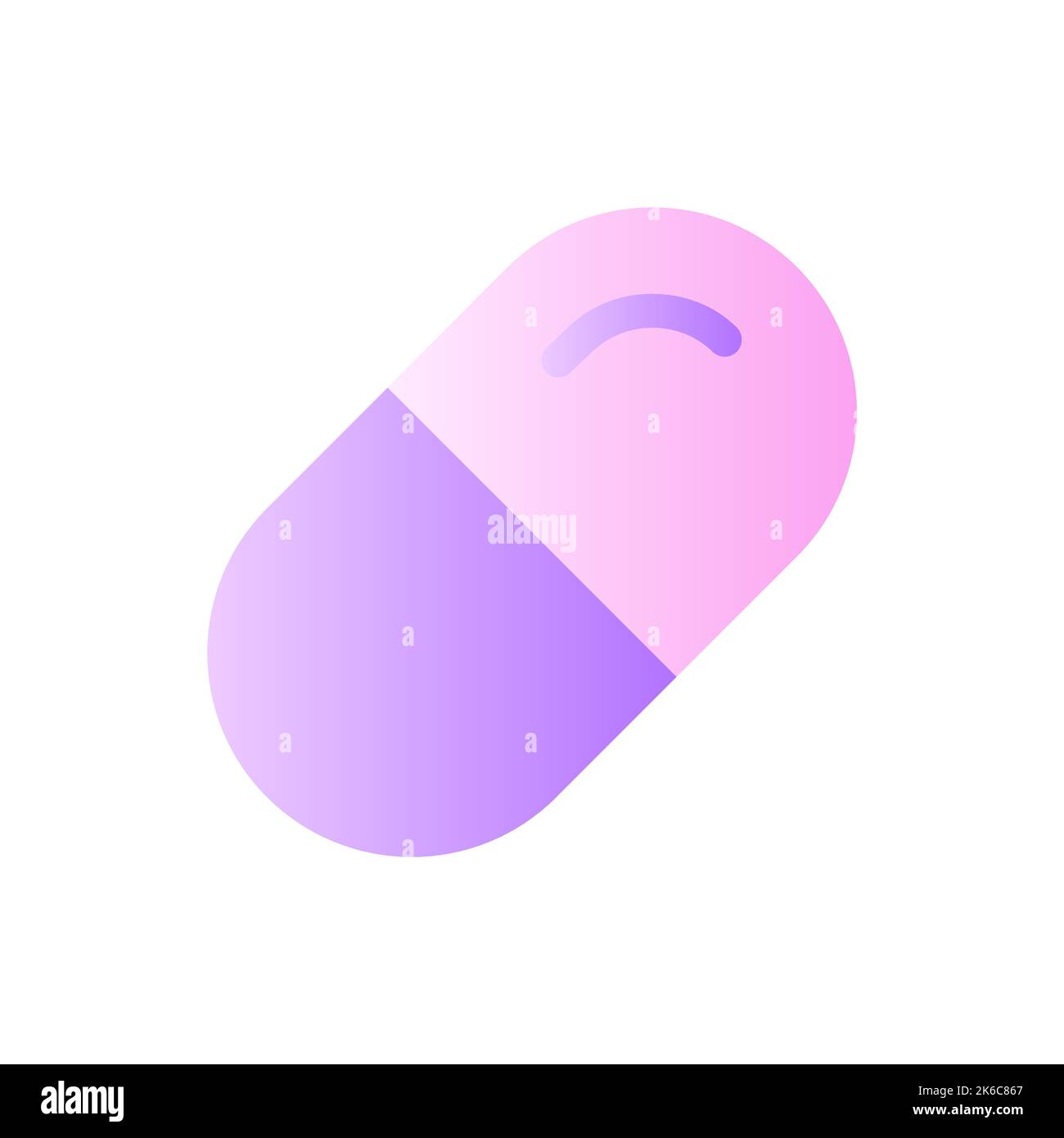 Medication flat gradient two-color ui icon Stock Vector