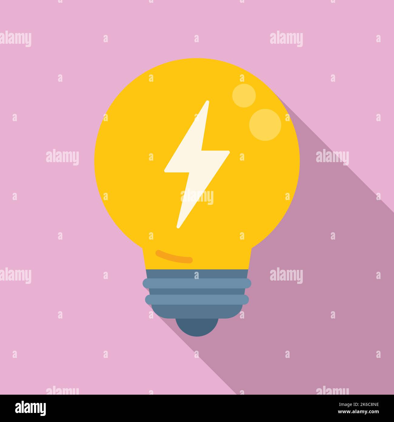Bulb energy consumption icon flat vector. Smart resource. Care engineer