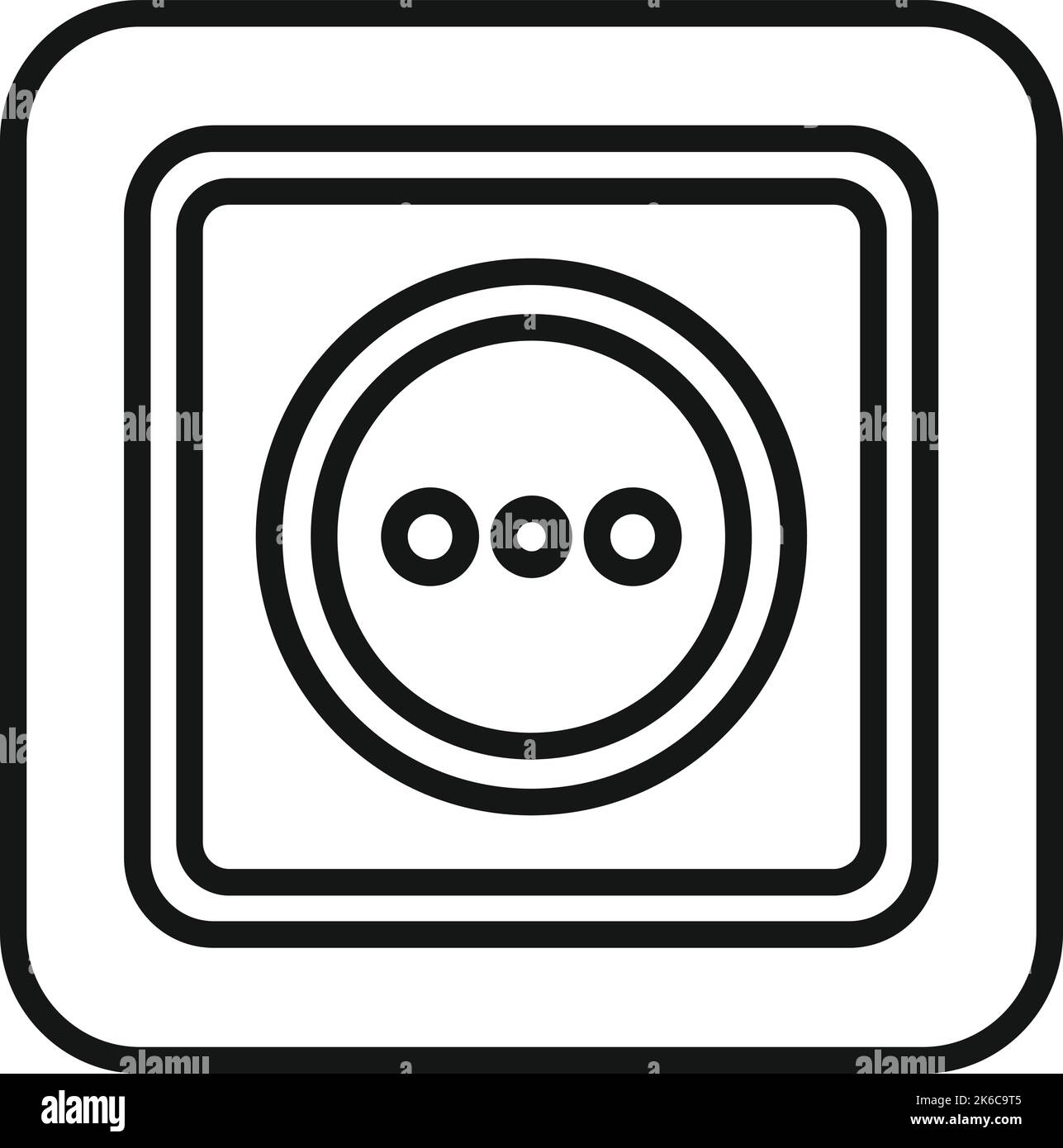 Electric socket icon outline vector. Smart consumption. Money care Stock Vector