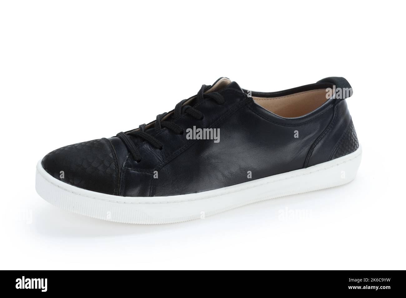 Casual male leather shoes isolated on white background Stock Photo - Alamy