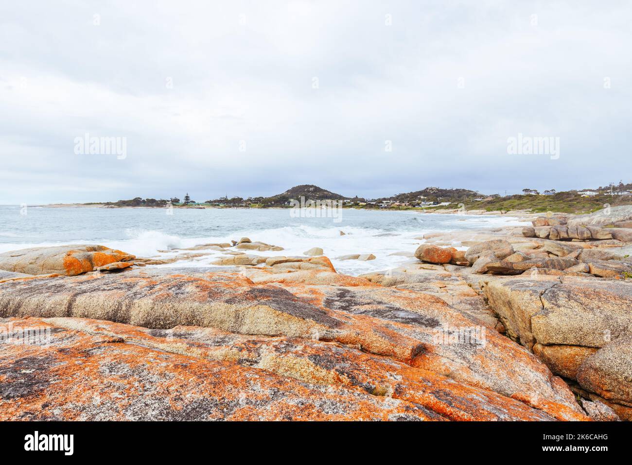 Bicheno Blowhole in Tasmania Australia Stock Photo