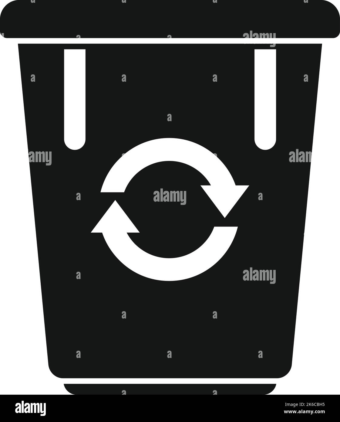 Recycle eco bag icon simple vector. Ocean waste. Water compost Stock