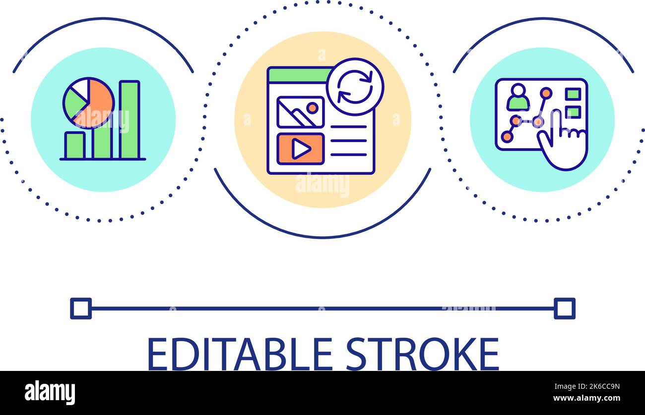 Marketing research loop concept icon Stock Vector Image & Art - Alamy