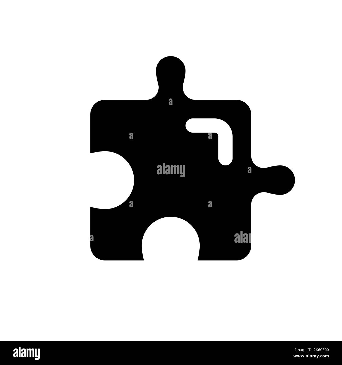 Puzzle piece black glyph ui icon Stock Vector Image & Art - Alamy