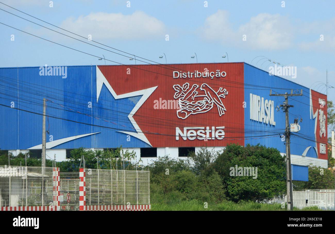 feira de santana, bahia, brazil - october 8, 2022: Nestle factory in the city of Feira de Santana. Stock Photo
