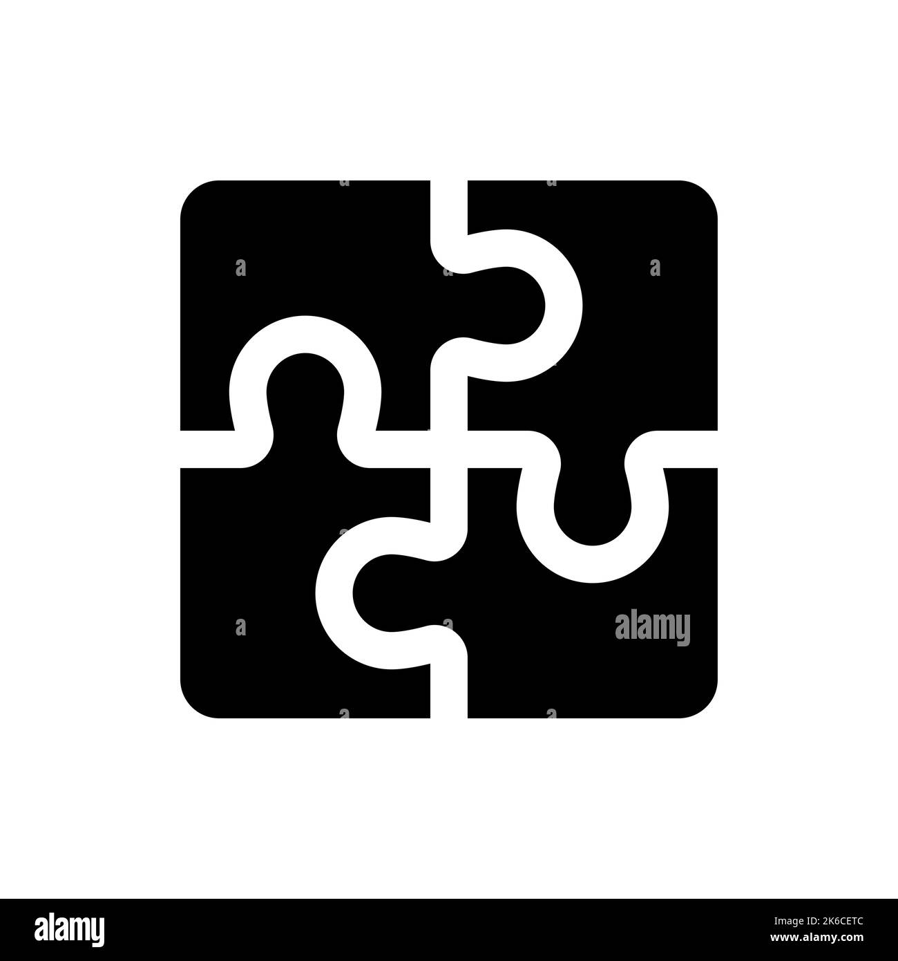 Puzzle black glyph ui icon Stock Vector Image & Art - Alamy