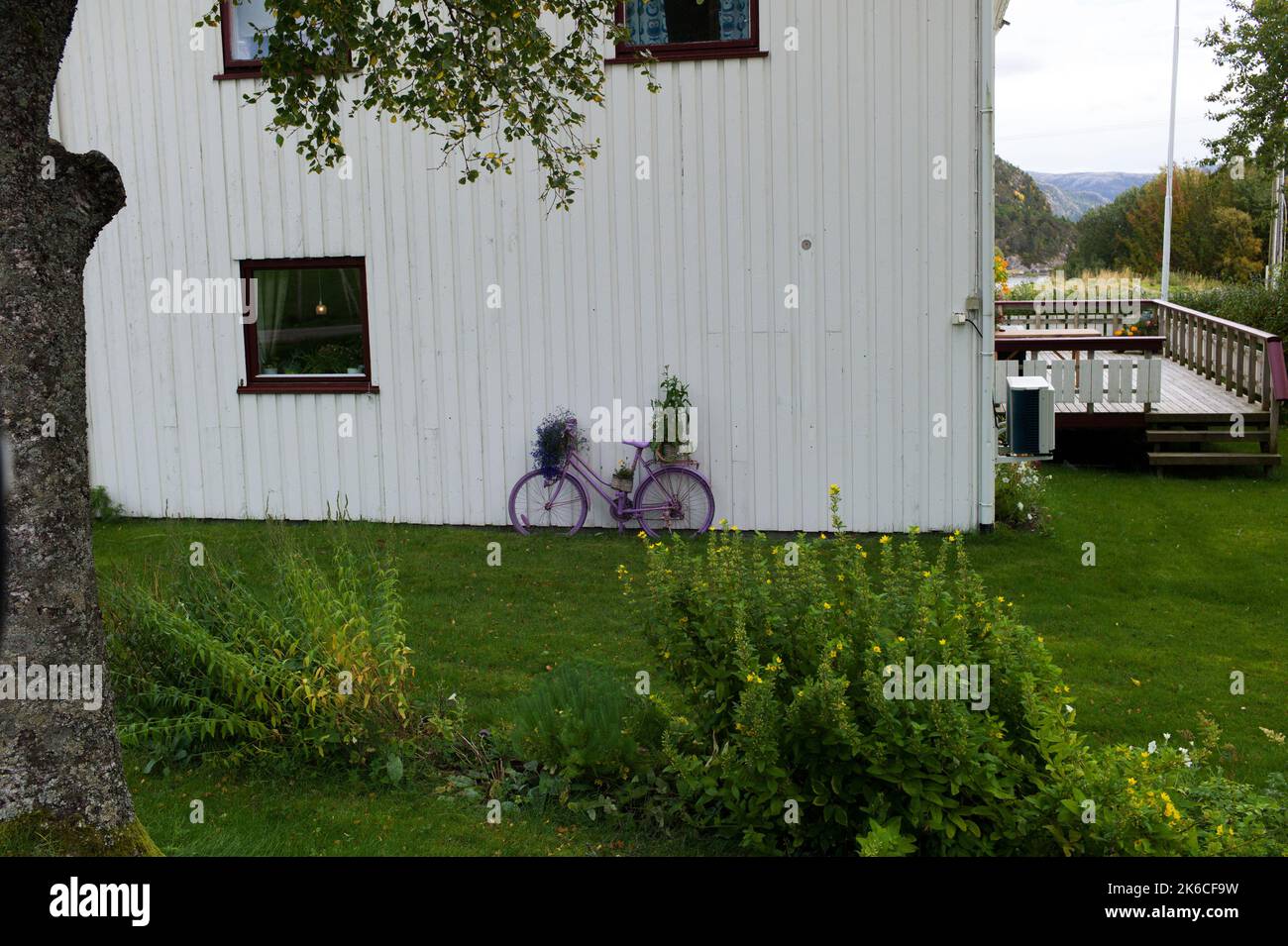 Scenes of Jøa, an island in the municipality of Namsos, Norway Stock Photo