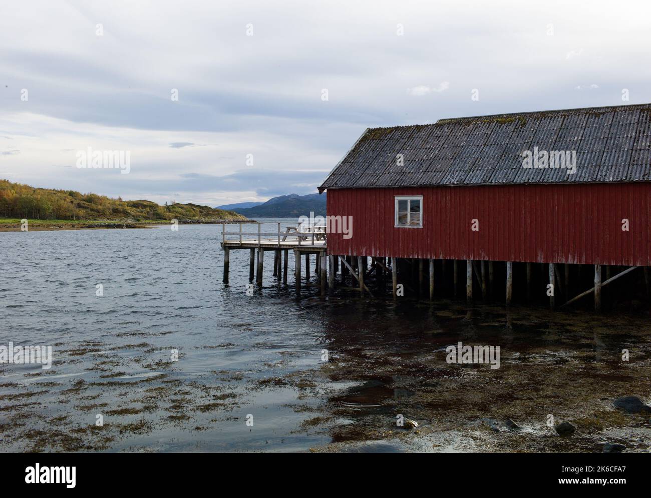 Scenes of Jøa, an island in the municipality of Namsos, Norway Stock Photo