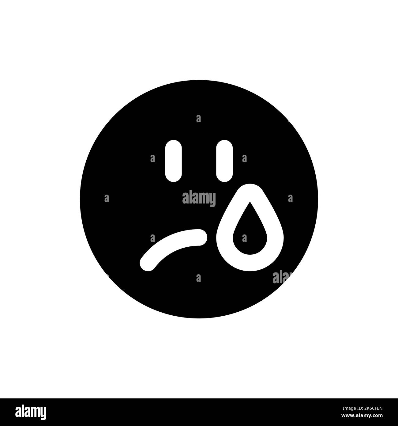 Emoticon crying Black and White Stock Photos & Images Alamy