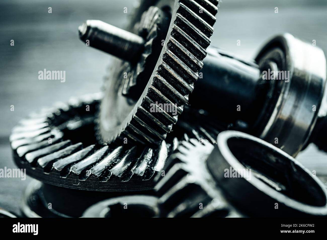 Gears from an old industrial machine Stock Photo - Alamy