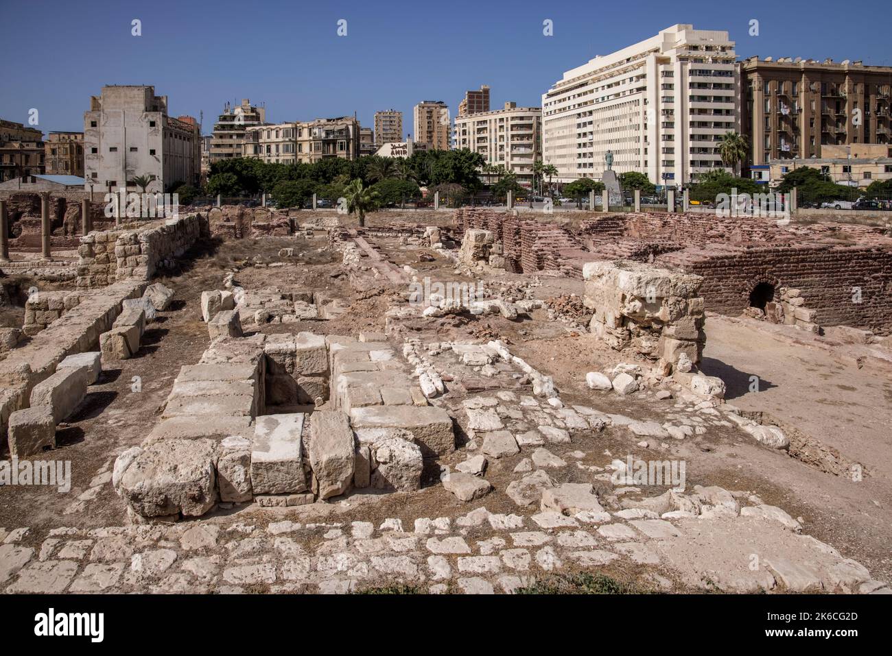 ancient roman amphitheatre bath houses and villas in the centre of