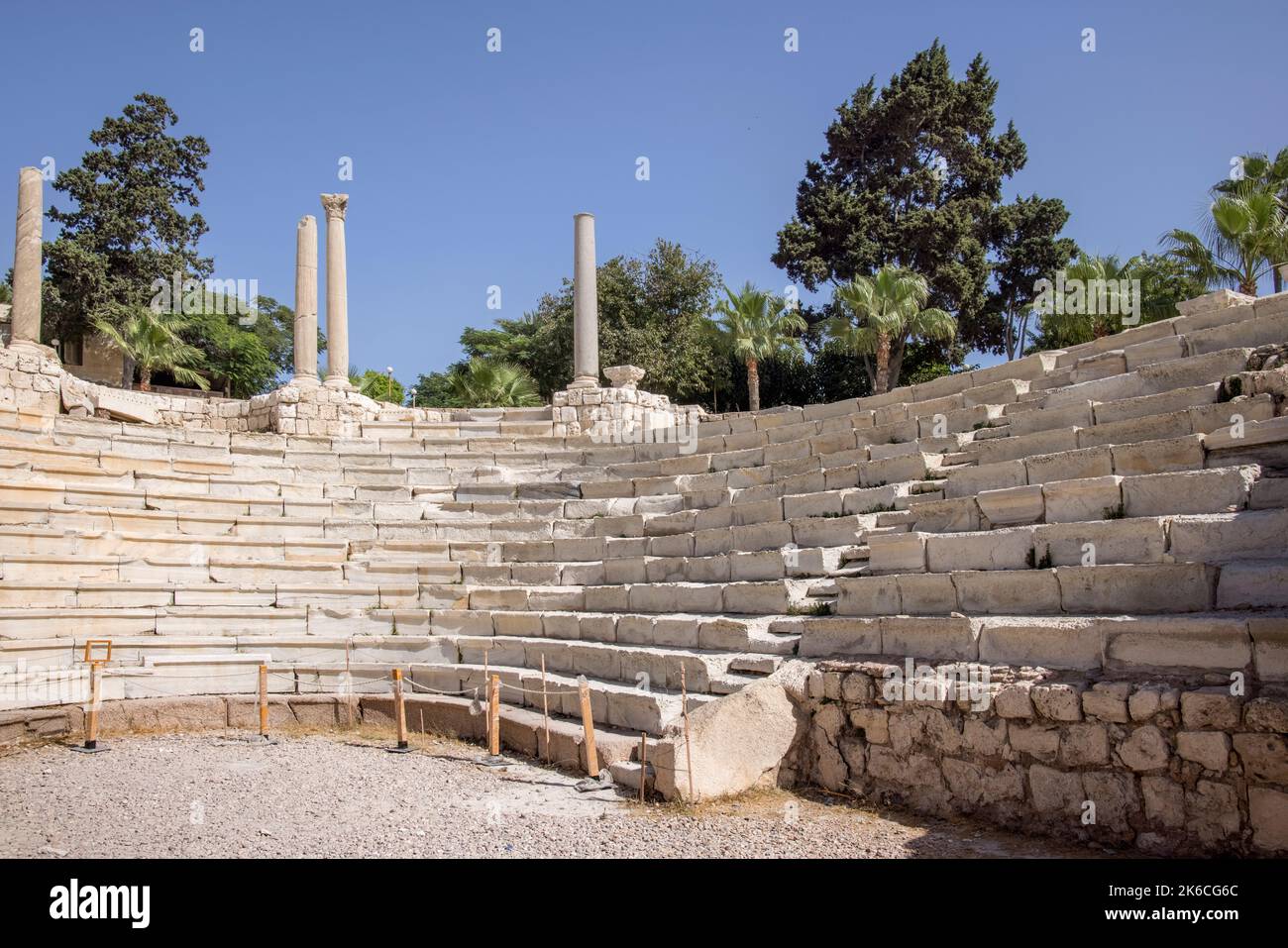 ancient roman amphitheatre bath houses and villas in the centre of