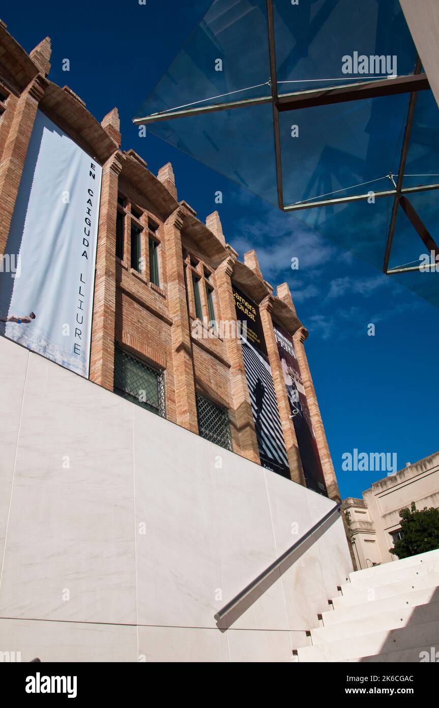 Caixaforum Barcelona, Arata Isozaki architect, Catalonia, Spain. Stock Photo