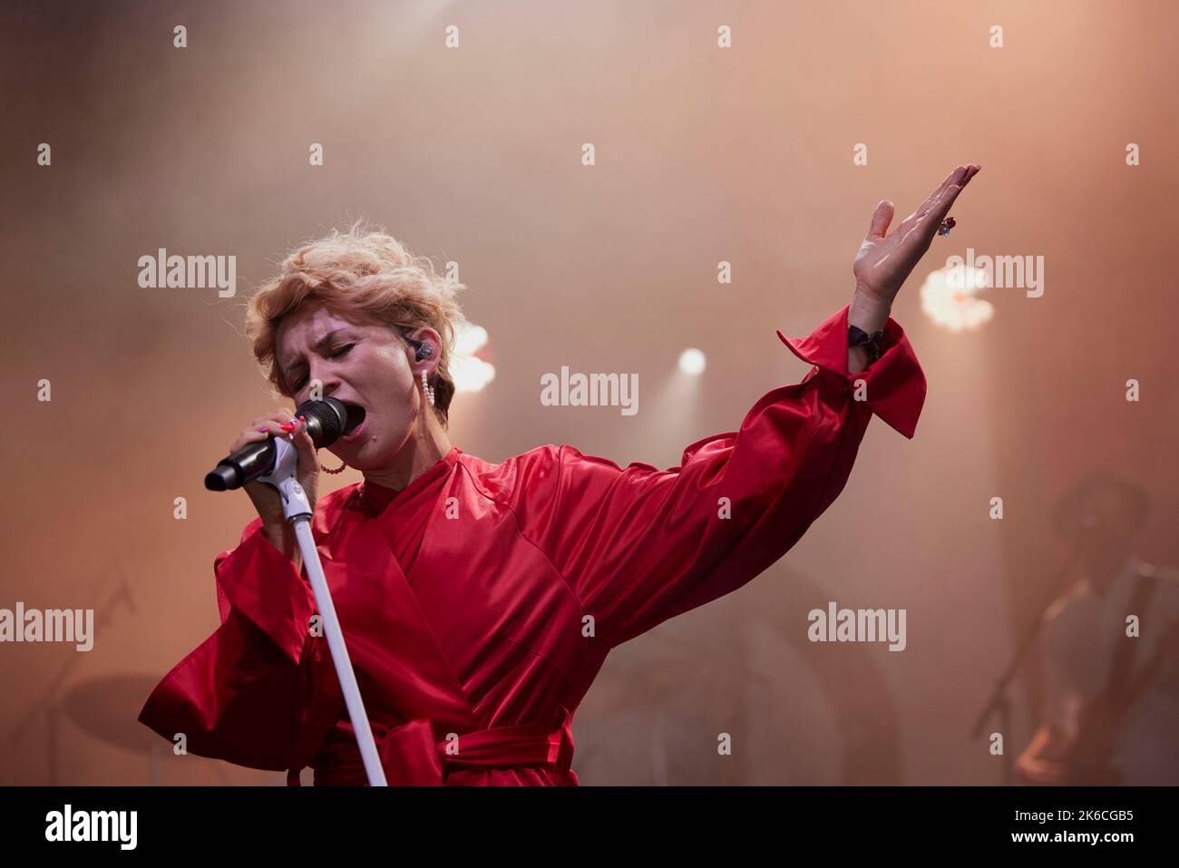 stine bramsen singing at concert at nibe festival Stock Photo - Alamy