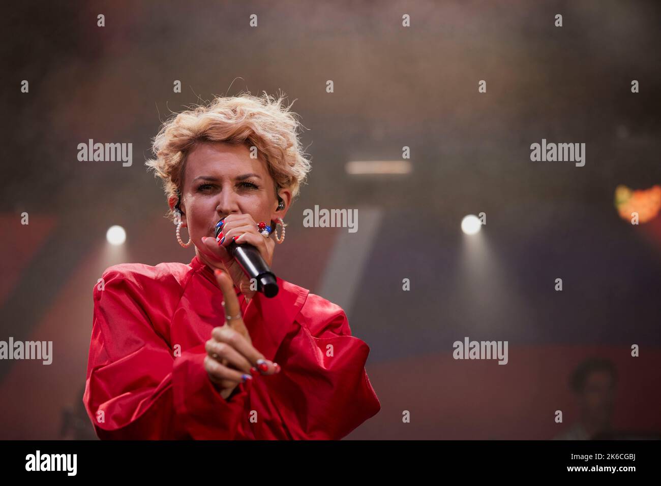 stine bramsen singing at concert at nibe festival Stock Photo - Alamy