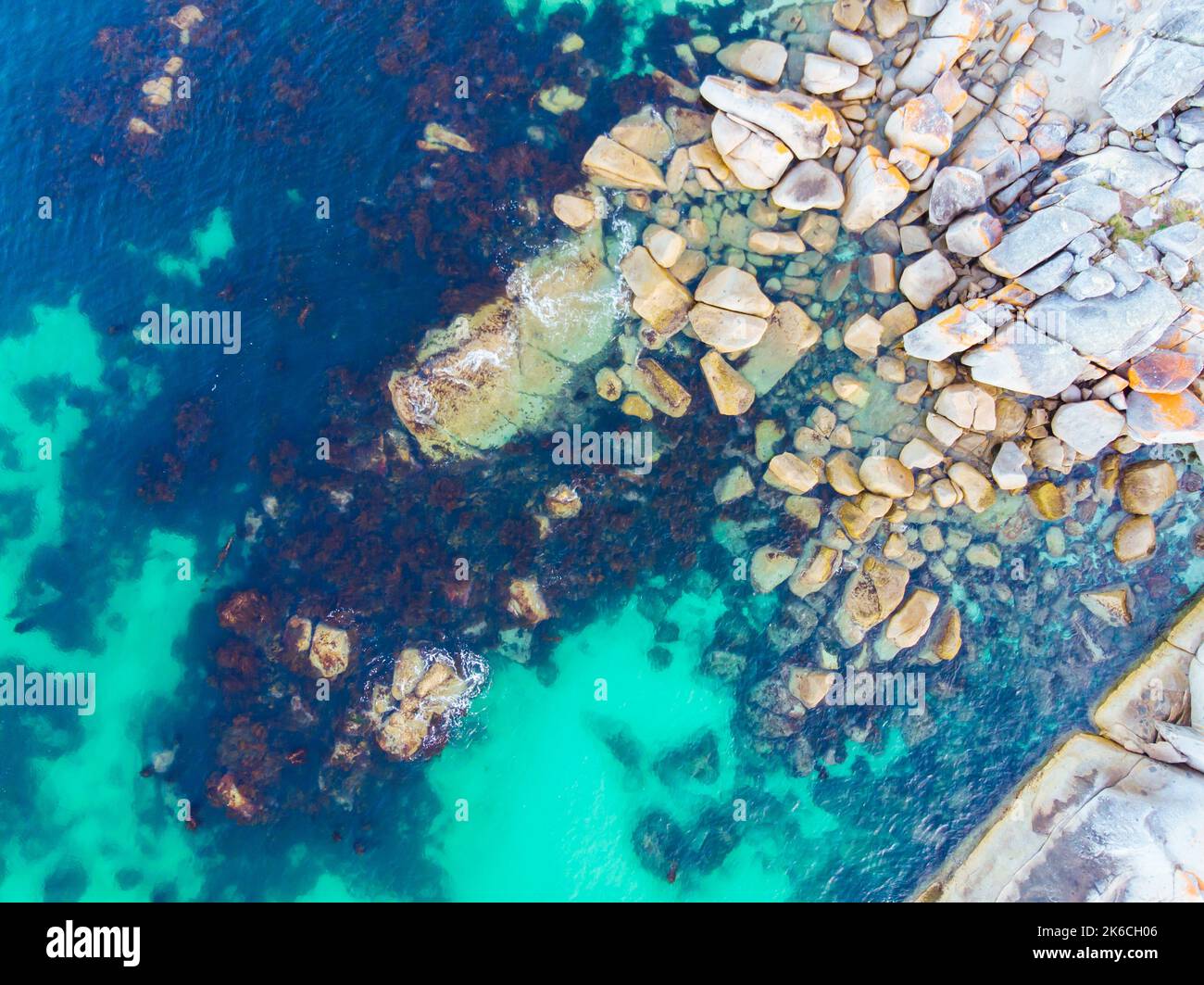 Bay of Fires Aerial Imagery in Tasmania Australia Stock Photo Alamy
