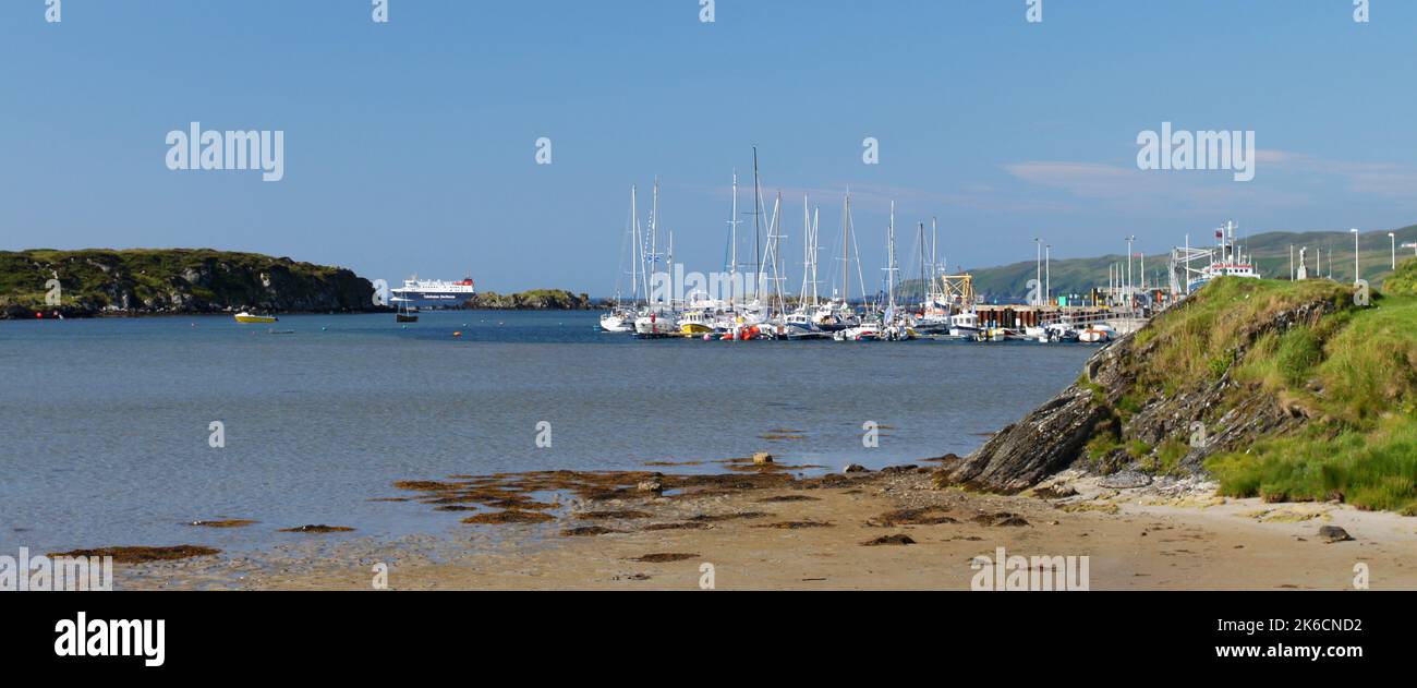 Loch Leódamais, Small Beach and Port Ellen Marina, Port Ellen, Islay