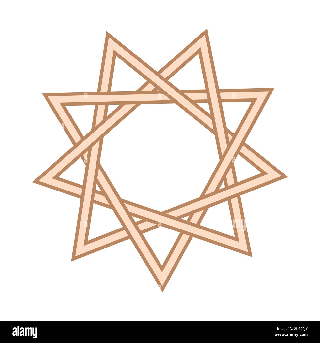 Star of Inglia, a Slavic symbol decorated with an ornament of ...