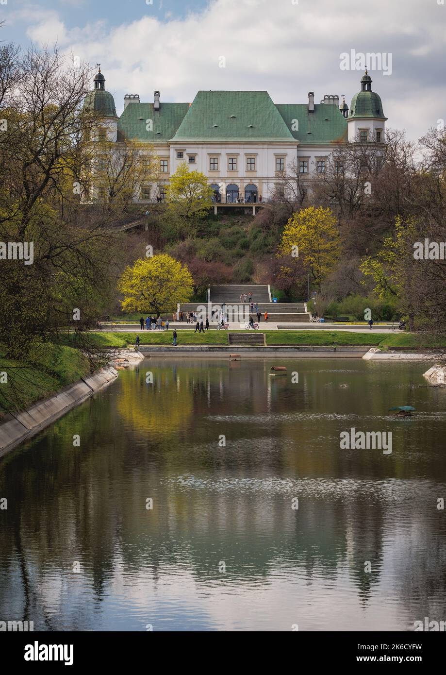 Ujazdow Castle, Centre for Contemporary Art in Agrykola Park in Warsaw, capital of Poland Stock Photo