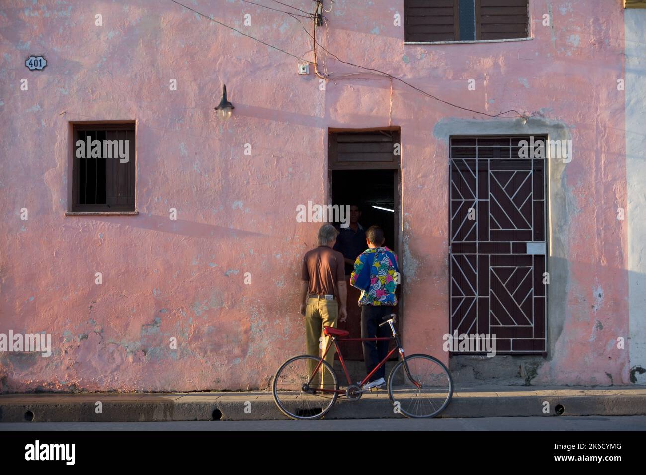 Back street in Camaguey; Cuba Stock Photo