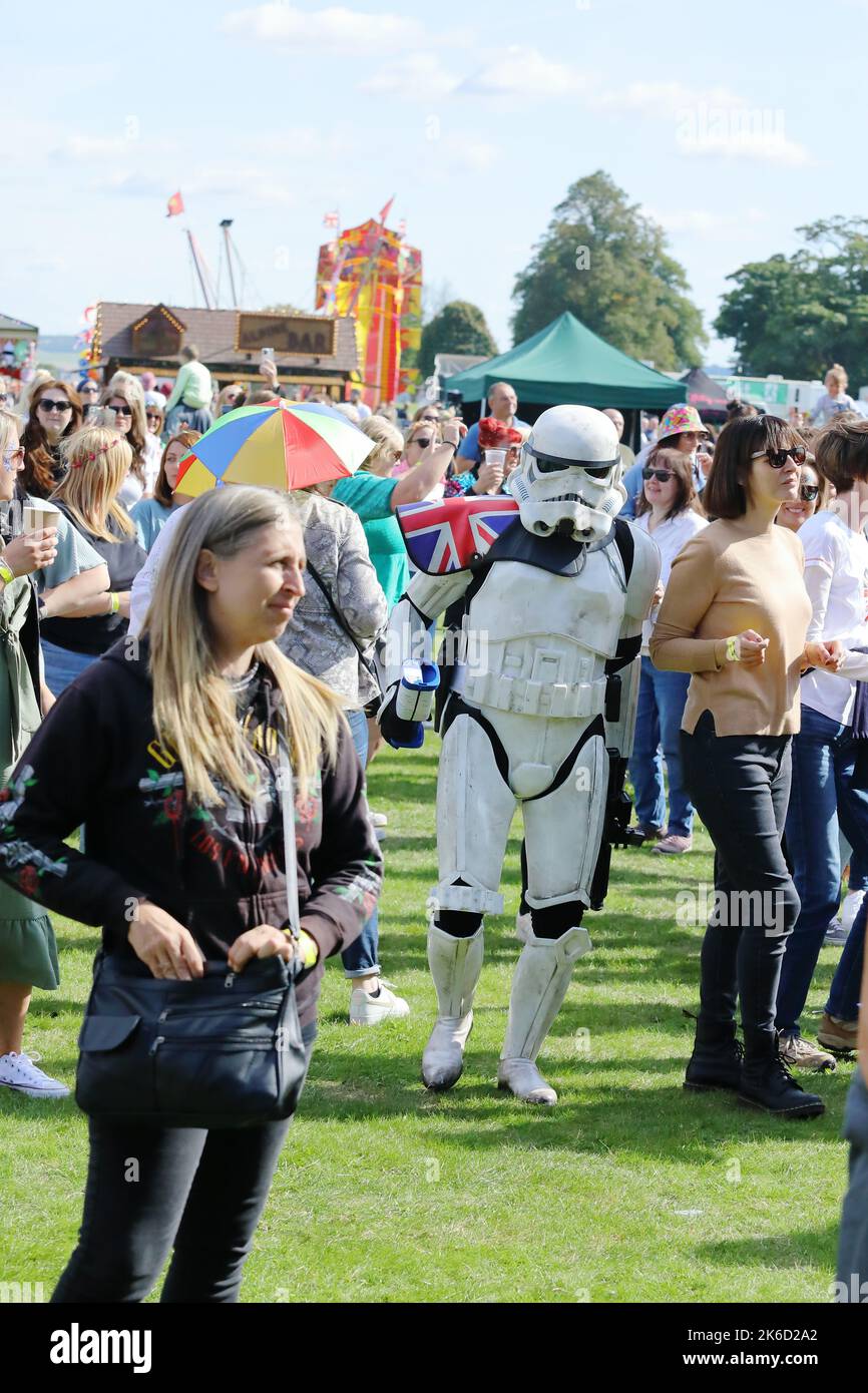 a stormtrooper amongst the crowds at wentworth woodhouse festival 2022 Stock Photo