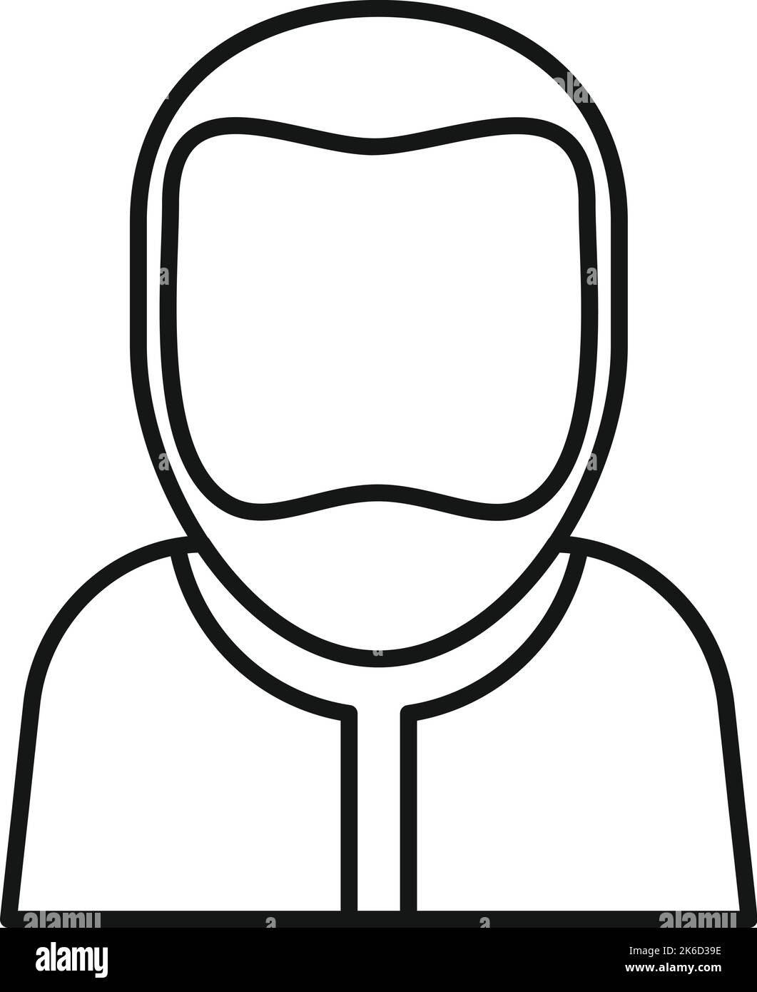 Bearded man icon outline vector. Adult age. Life generation Stock ...