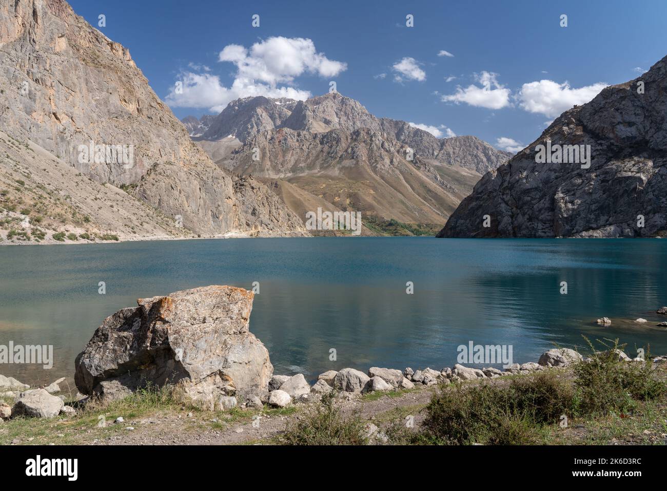 Scenic Mountain Panorama Of Turquoise Blue Marguzor Lake In The Seven Scenic Mountain Panorama Of Turquoise Blue Marguzor Lake In The Seven