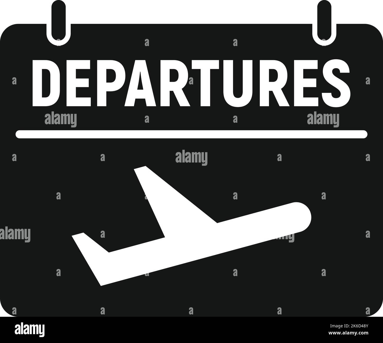 Airplane departures icon simple vector. Airline travel. Air seat Stock Vector