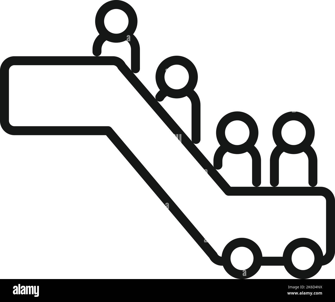 Passenger stairs cart icon outline vector airplane travel air seat
