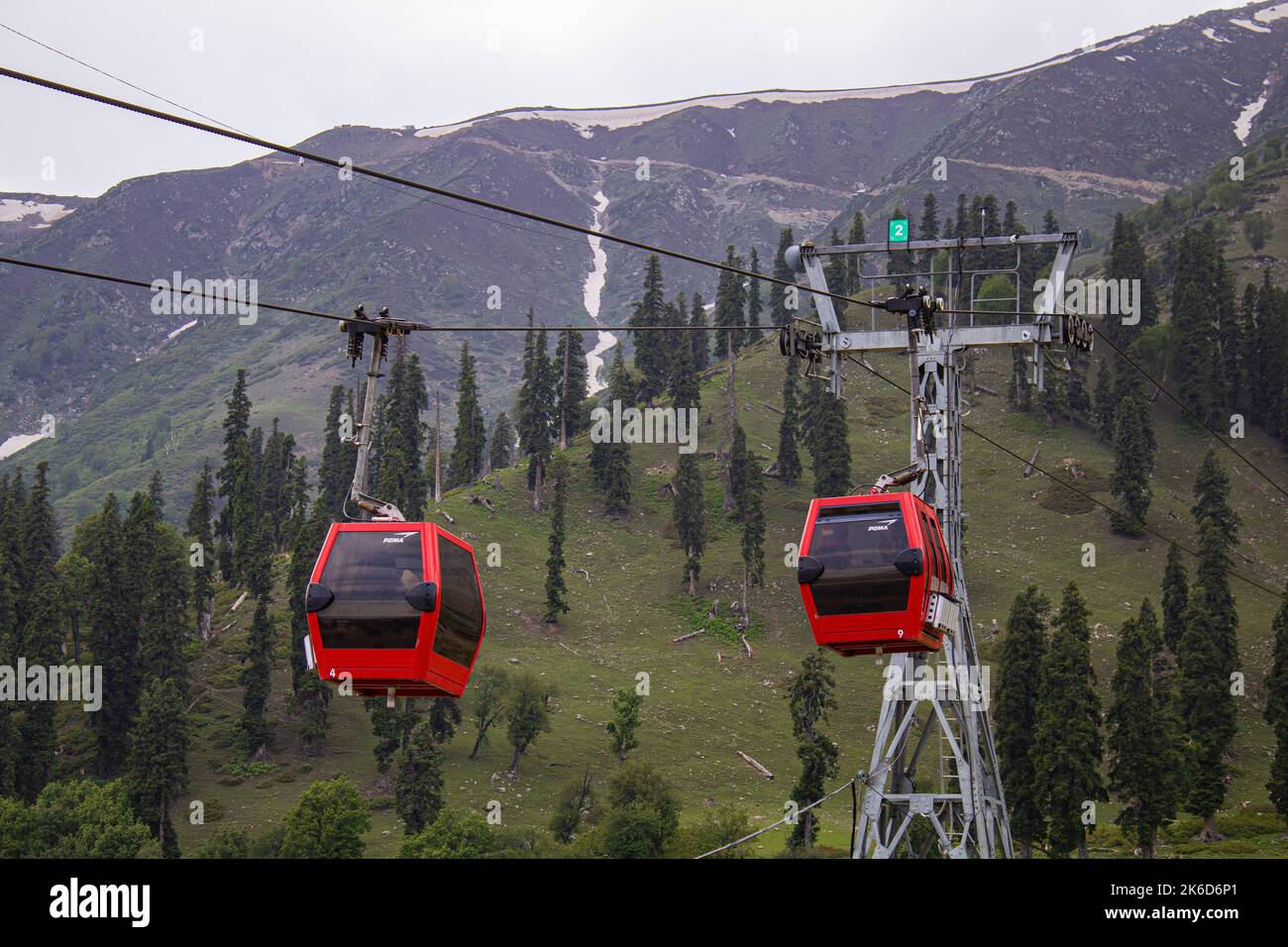 ropeway cable car, Gulmarg Gondola, Jammu and Kashmir, union territory