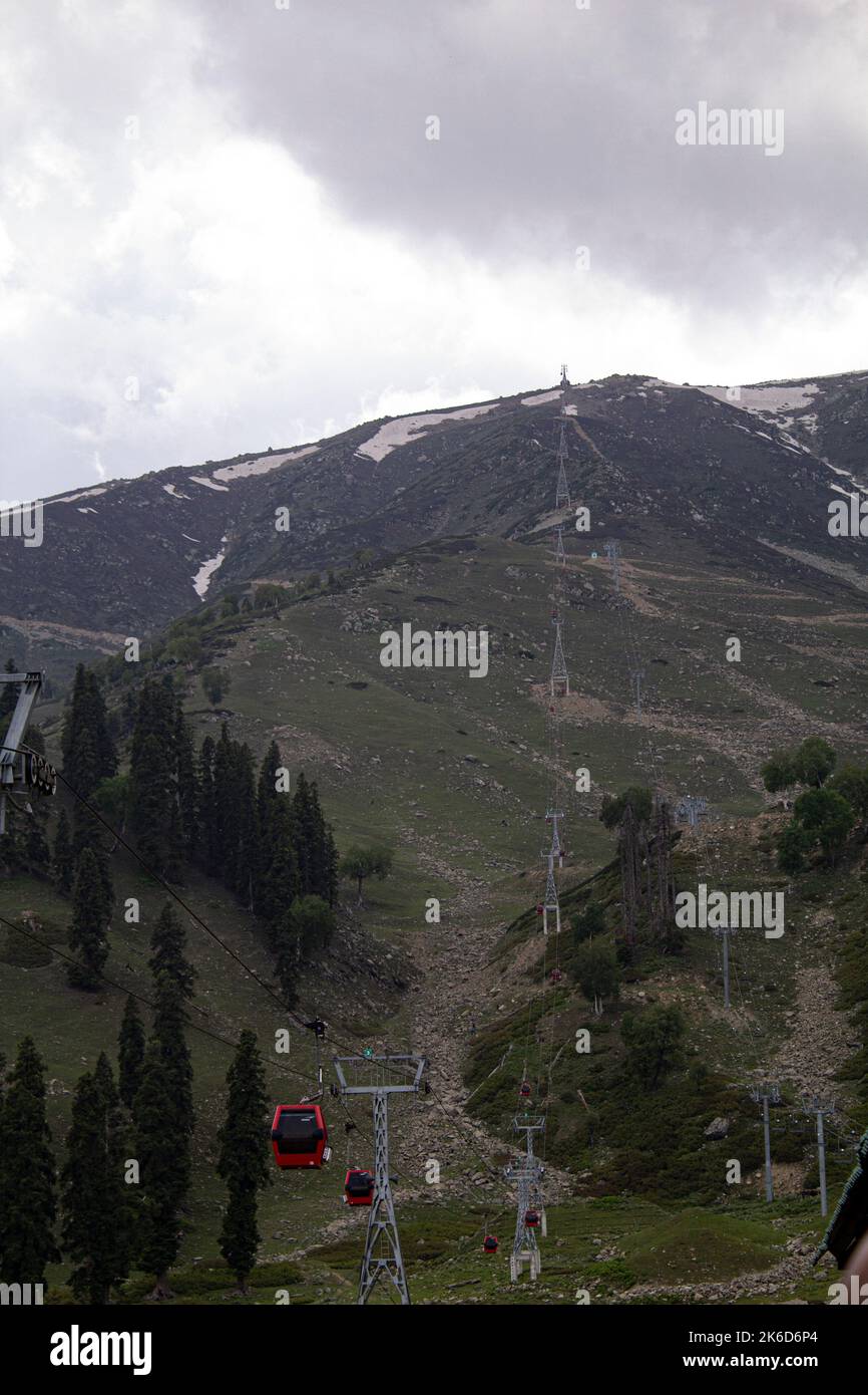 ropeway cable car, Gulmarg Gondola, Jammu and Kashmir, union territory