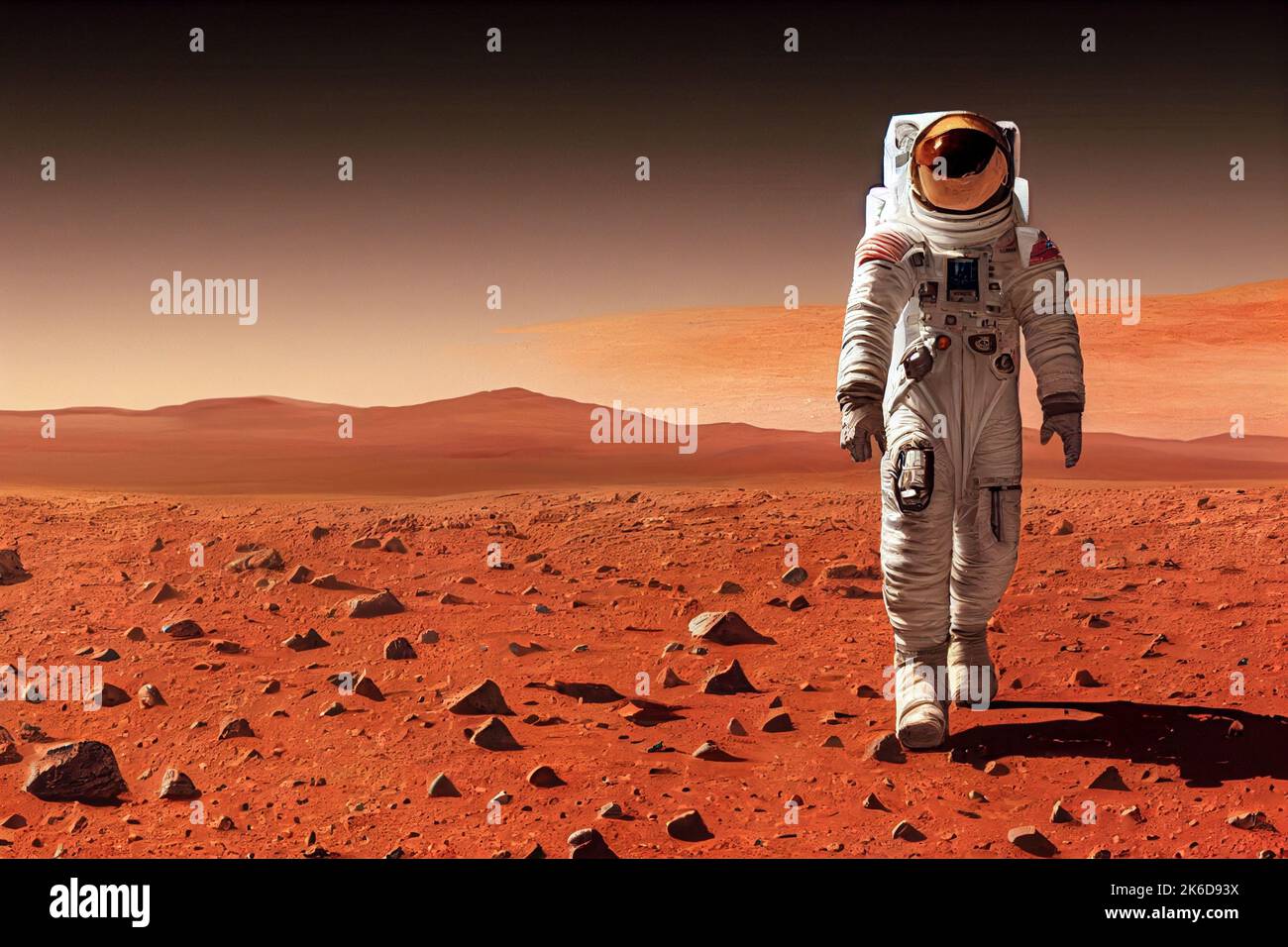 Astronaut on mars 3d render hi-res stock photography and images - Alamy