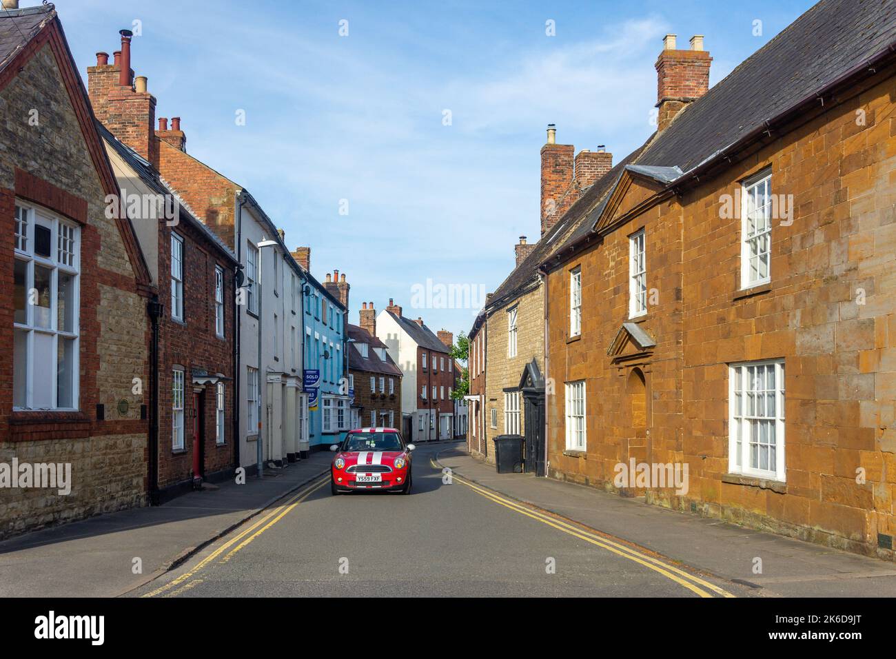 Period houses, Park Street, Towcester, Northamptonshire, England, United Kingdom Stock Photo