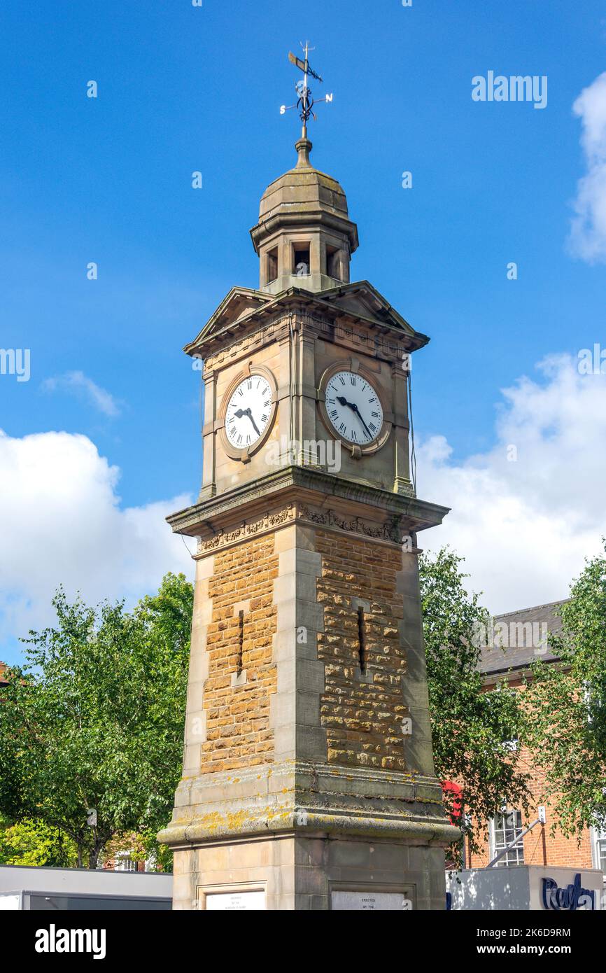 Clock Tower, Market Place, Rugby, Warwickshire, England, United Kingdom