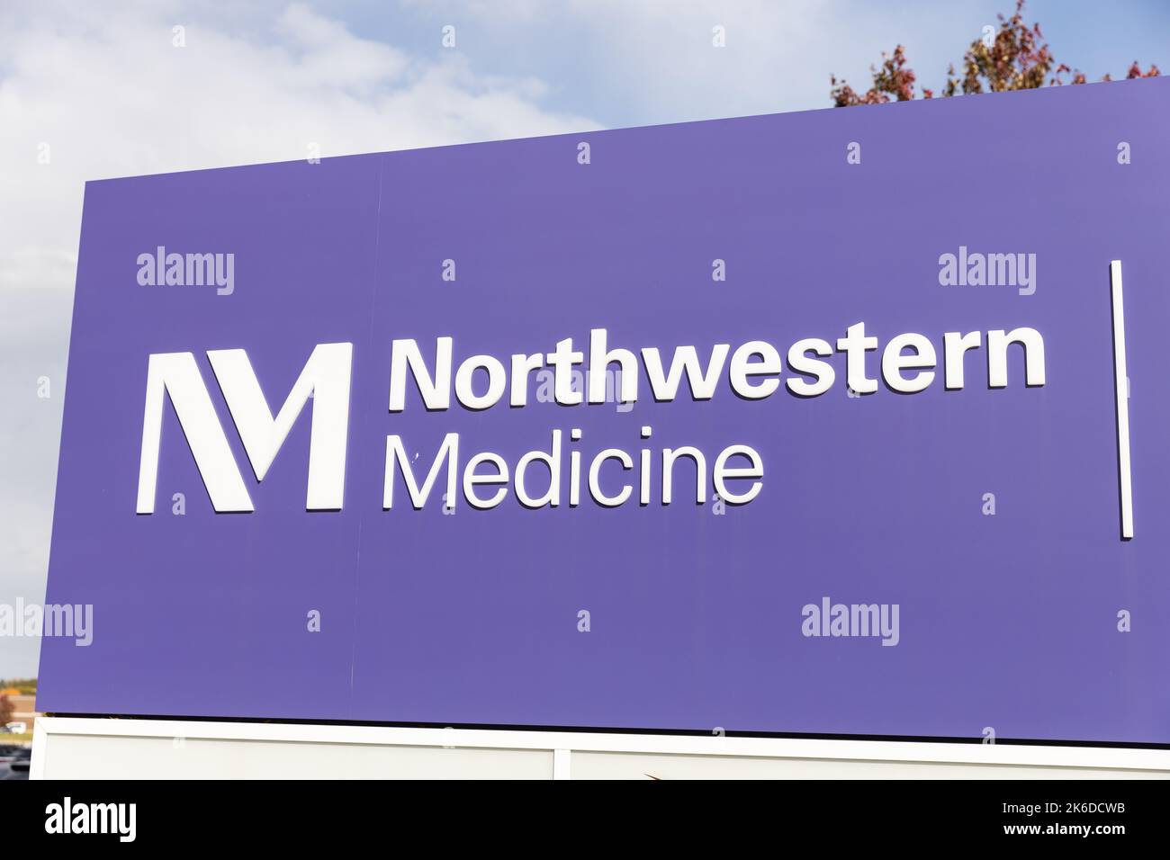 Chicago and northwestern system sign hires stock photography and