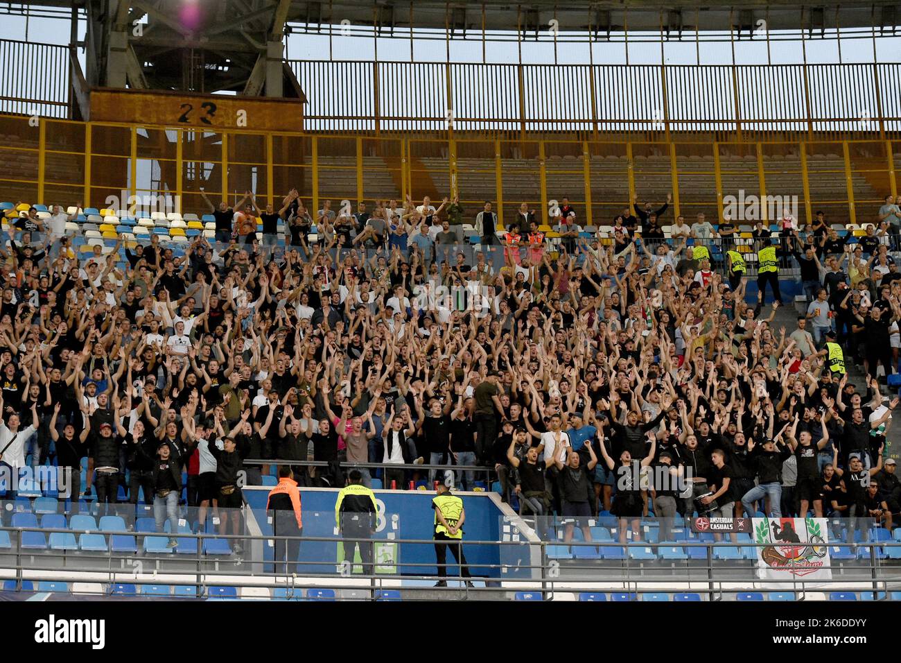 Naples, Italy. 12 Oct, 2022. AFC Ajax Supporters fans during the UEFA ...