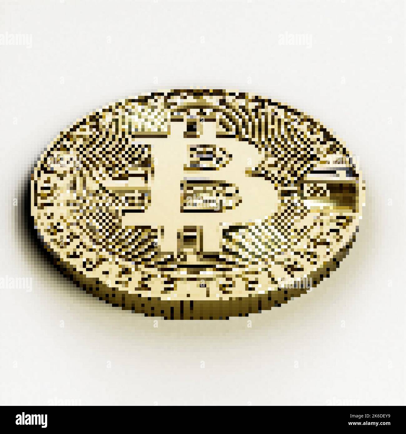 bitcoin isolated on white background 3d illustration Stock Photo - Alamy