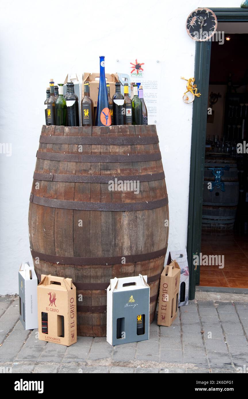 Patio del Vino (Winecellar), Teguise, Lanzarote, Canary Islands Stock Photo