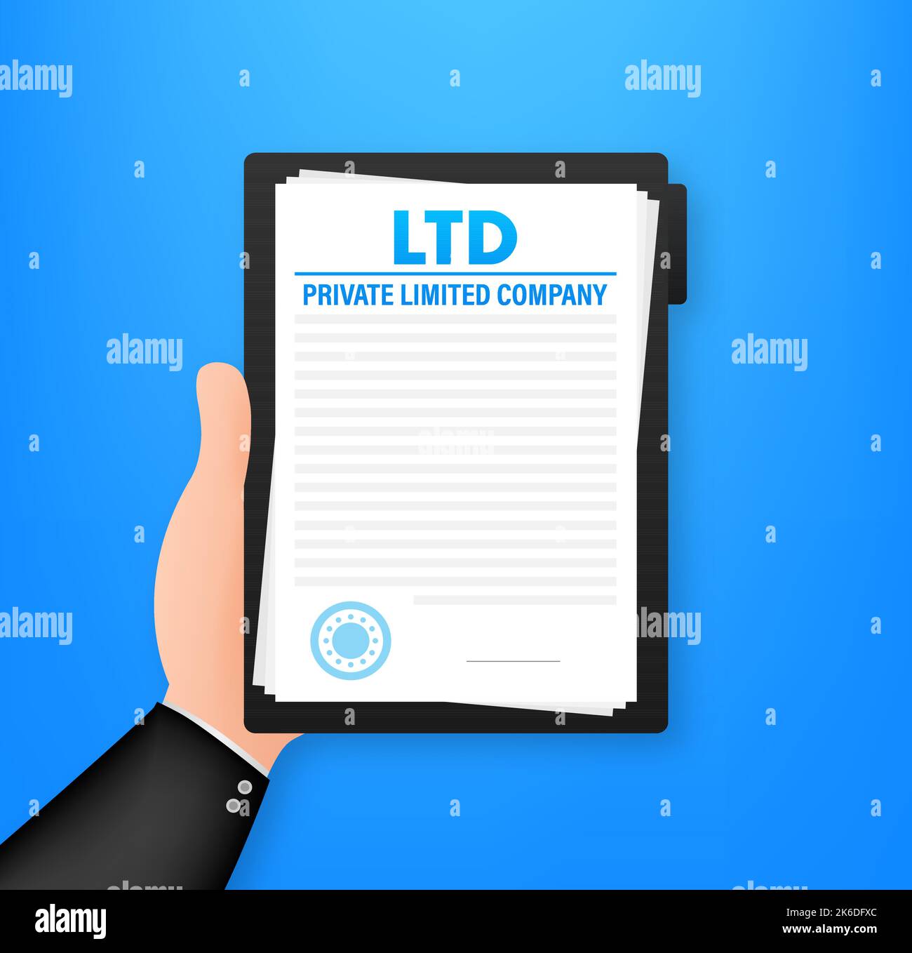 Ltd private limited company. business concept. Vector stock