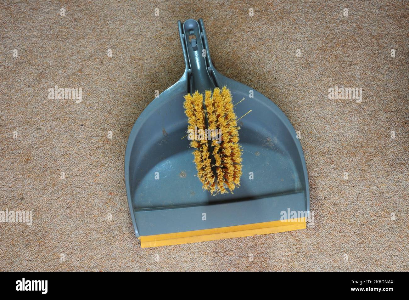 Domestic dustpan and brush set Stock Photo Alamy