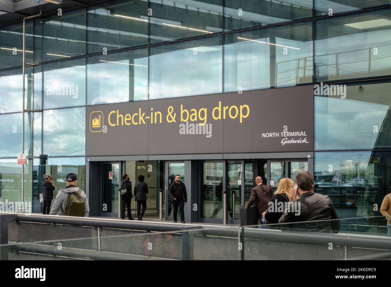 Gatwick airport North Terminal departures Stock Photo