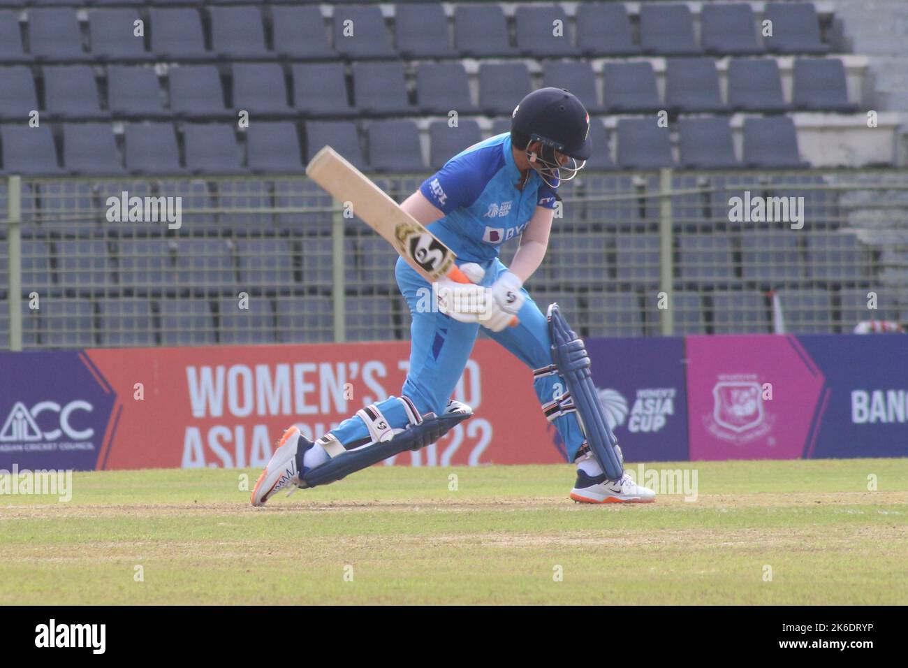 13 October 2022. Sylhet Bangladesh India Women’s batsman batting