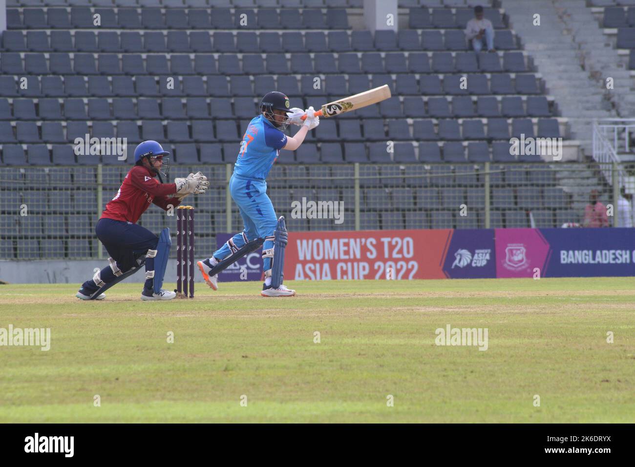 13 October 2022. Sylhet Bangladesh India Women’s batsman batting