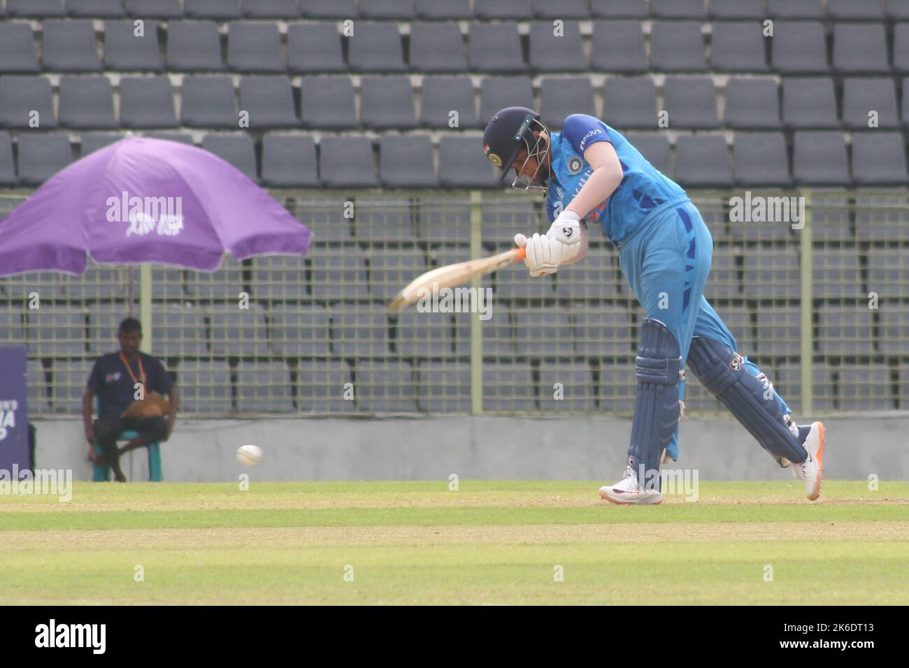 13 October 2022. Sylhet Bangladesh India Women’s batsman batting