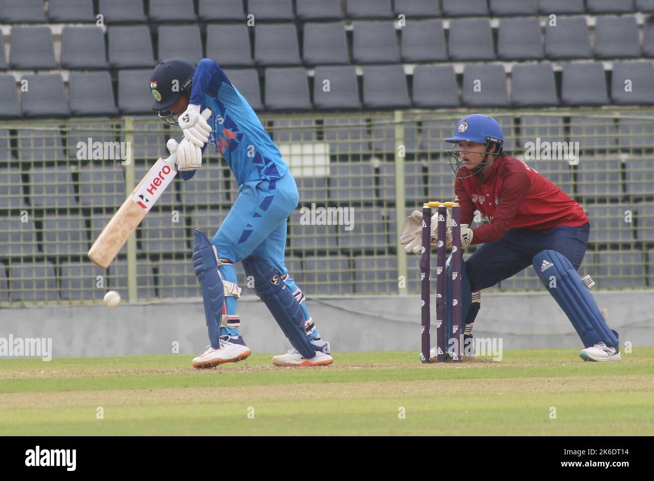 13 October 2022. Sylhet Bangladesh India Women’s batsman batting