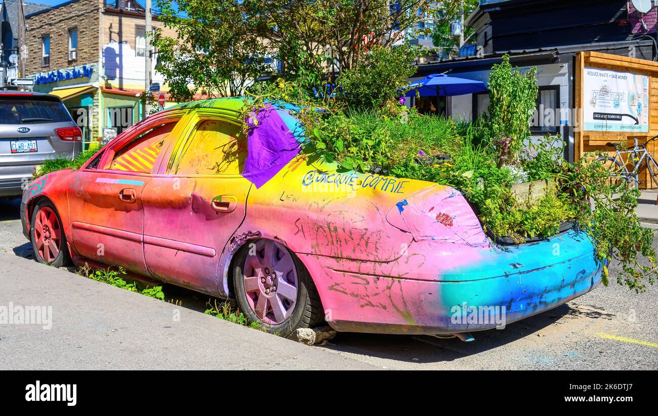 Kensington Market Garden Car which is an iconic view in the famous district Stock Photo Alamy